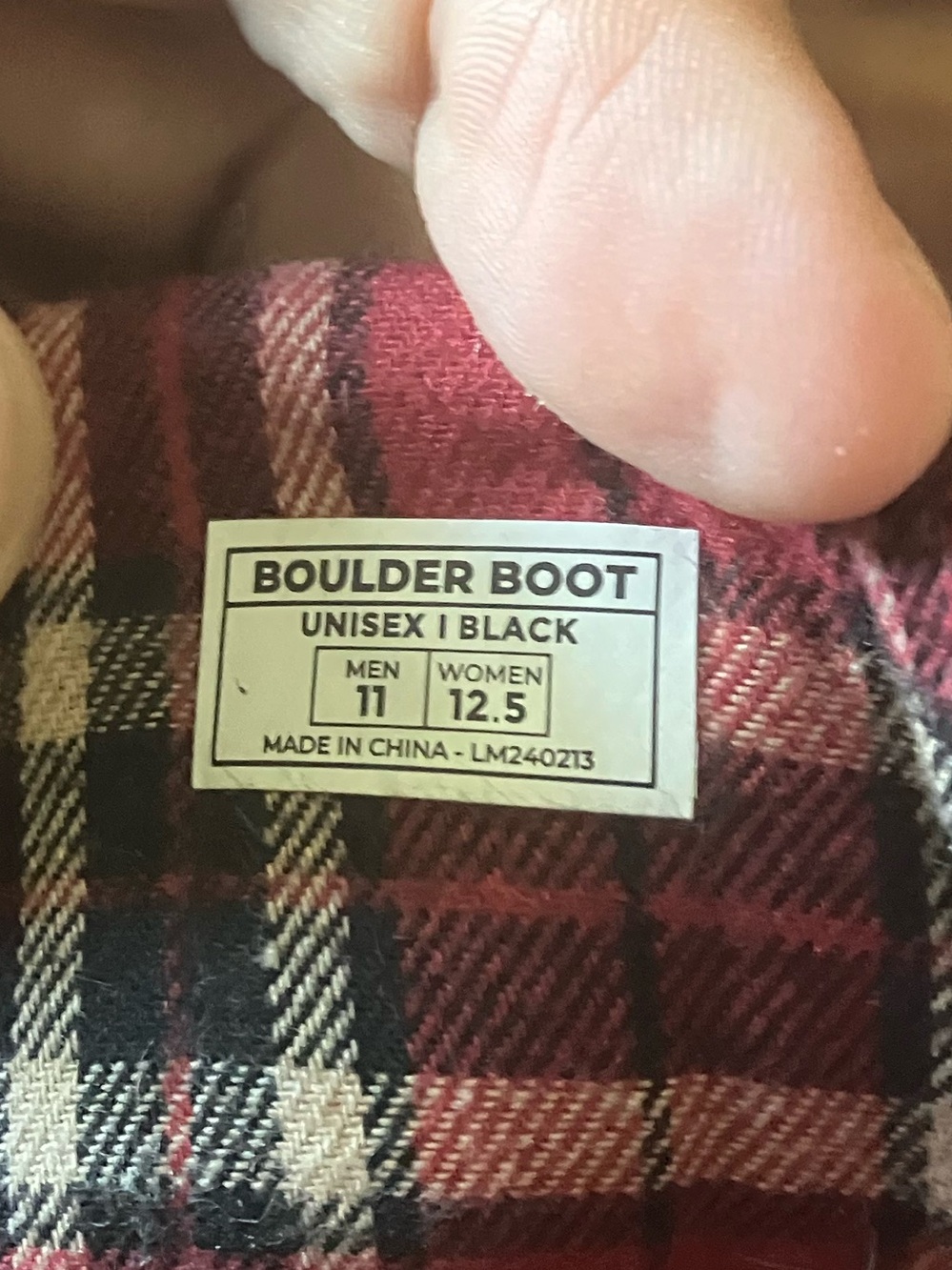 Lems Boulder Boot Vegan Black  Size 11 - Picture 10 of 15